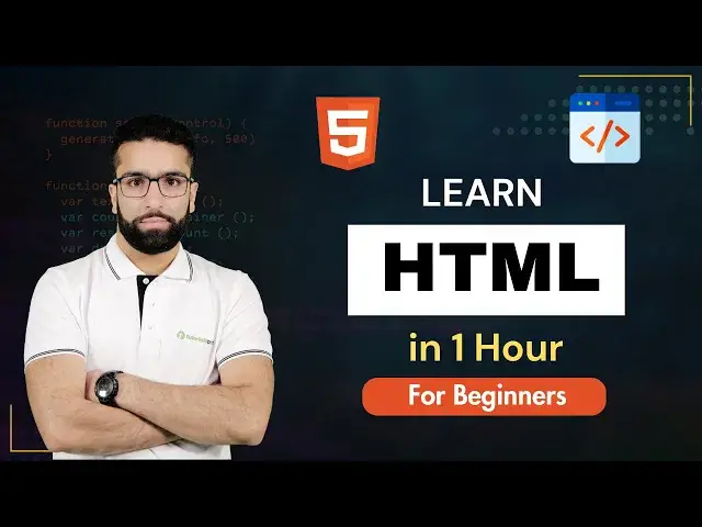 'Video thumbnail for HTML Tutorial in 1 Hour | Master the basics of HTML (2024)'
