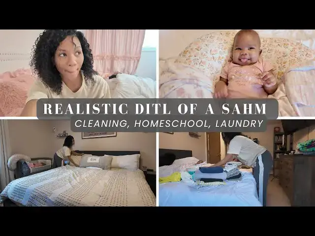 'Video thumbnail for Day In The Life of a SAHM: Cleaning, Homeschool & Laundry, Day Before Vacation'