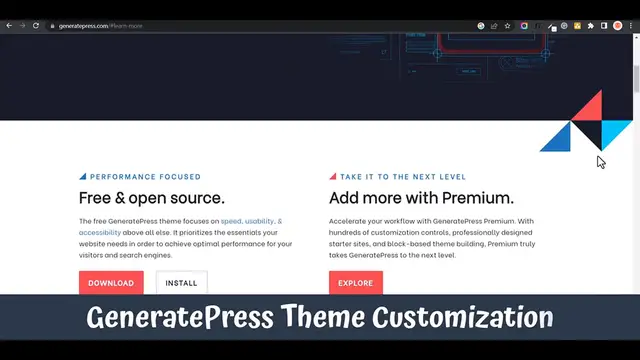 'Video thumbnail for GeneratePress Theme Customization (Free + Premium Setup)'