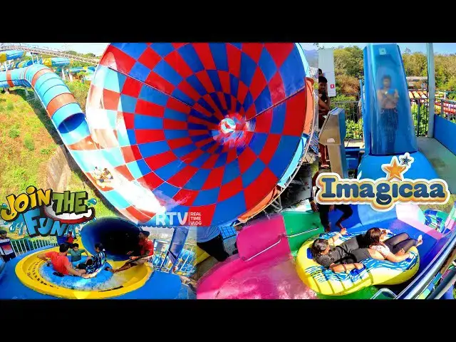 'Video thumbnail for Imagicaa Water Park, Khopoli - Lonavala (INDIA) All Water Slides Aqua Imagica @RealTimeVlog'