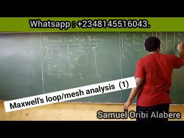 'Video thumbnail for Maxwell loop analysis method -PART 1    #educationfoundationtutorials #Maxwellsloop #electriccircuit'