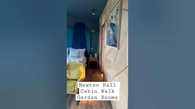'Video thumbnail for AD: Join us on our stay at Newton Hall’s Cabin Walk Garden Rooms in Northumberland England'