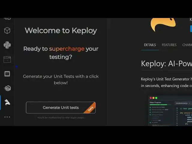 'Video thumbnail for 🚀 Keploy AI Tool is INSANE for Testing in VSCode! Auto Generate API, Unit & Integration Tests'