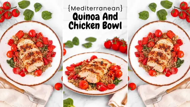 'Video thumbnail for 🥗 Mediterranean Chicken & Quinoa Bowl'