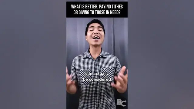 'Video thumbnail for What is better, paying tithes or giving to those in need?'