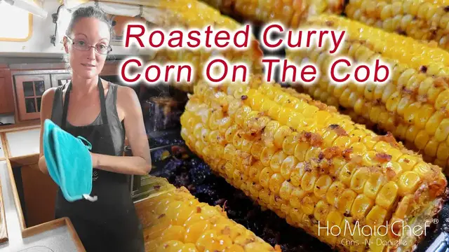 'Video thumbnail for Roasted Curry Corn On The Cob | Dining In With Danielle'