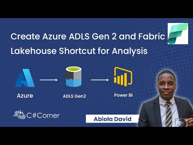 'Video thumbnail for Create Azure ADLS Gen 2 and Fabric Lakehouse Shortcut for Analysis'