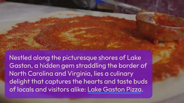 'Video thumbnail for Lake Gaston Pizza: Savoring Delightful Bites by the Water’s Edge'