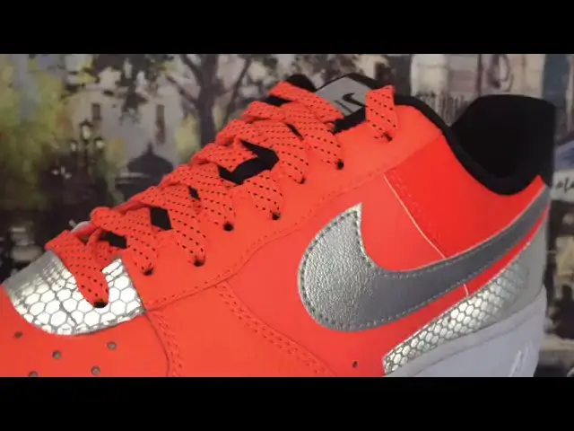'Video thumbnail for Quick Look At The Nike Air Force 1 3M Total Orange & Buy It Now'
