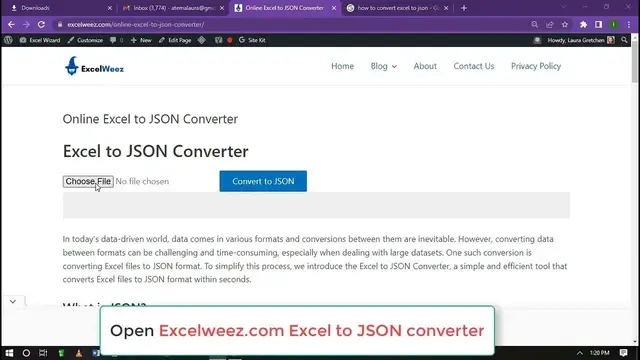 'Video thumbnail for How to convert Excel to JSON'