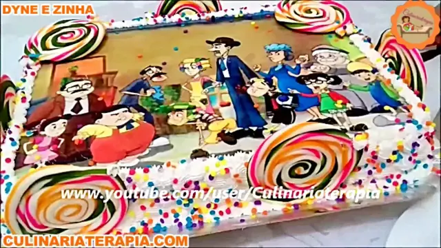 'Video thumbnail for Bolo de Chocolate Super Recheado para Aniversário Turma do Chaves'
