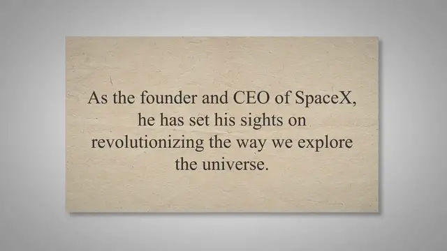 'Video thumbnail for SpaceX: Unveiling Elon Musk's Ambitious Vision for the Future of Space Travel'