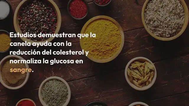 'Video thumbnail for Canela para reducir el colesterol y la glucosa'