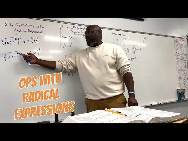 'Video thumbnail for Operations With Radical Expressions'