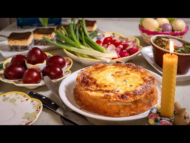 'Video thumbnail for Pască fără aluat - rețeta simplă de pască cremoasă, pufoasă și gustoasă (fără griș) | Savori Urbane'