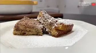 'Video thumbnail for Overnight French Toast Casserole with Cinnamon Sugar Crumble'