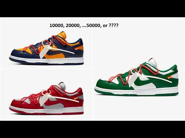 'Video thumbnail for Off White X Nike Dunk Low Collection | How Many Pairs Possibly Made?'