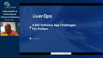'Video thumbnail for 4 BIG Software App Challenges For FinServ || Code Quality & Performance Virtual Conference'