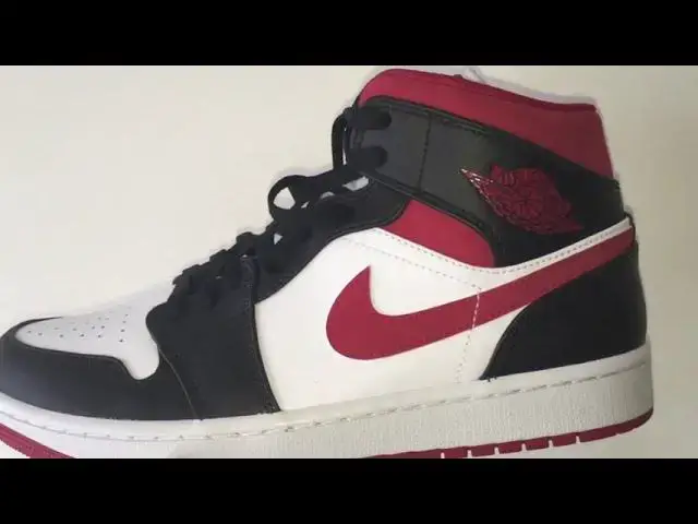 'Video thumbnail for Quick Look At The Air Jordan 1 Mid Gym Red Black & Buy It now'