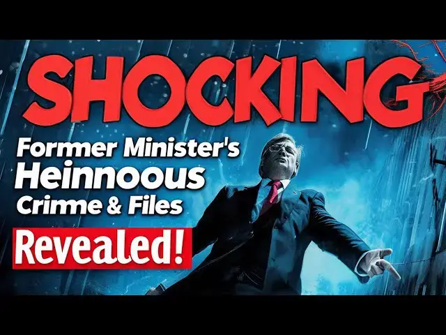 'Video thumbnail for SHOCKING: Former Minister's Heinous Crime Revealed! | Justice Served? | Must-Watch Story!'