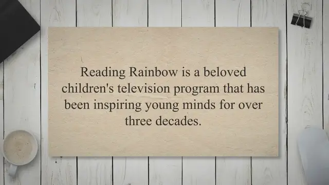 'Video thumbnail for Exploring the World of Reading Rainbow: Its History, Impact, Format, and Future'