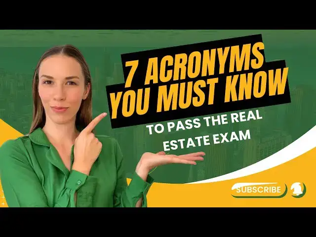 'Video thumbnail for Crush the Real Estate Exam with These New 7 Acronyms'