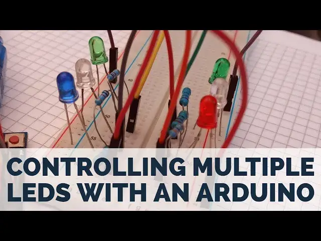 'Video thumbnail for Multiple LED Blinking Using Arduino - Arduino Tutorials'