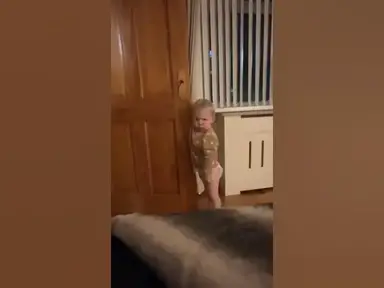 'Video thumbnail for Armagh toddler Danny McManus goes viral with hilarious reaction to uncle's shenanigans'