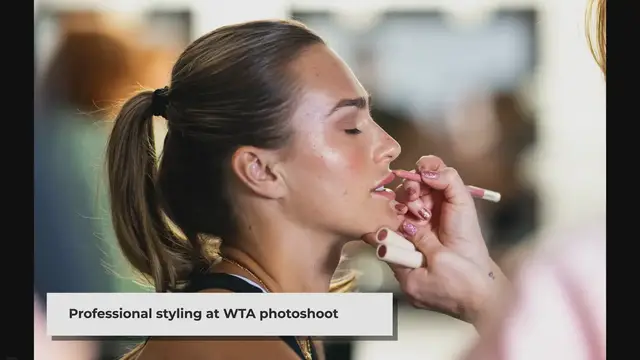 'Video thumbnail for WTA players shine in Indian Wells photoshoot'