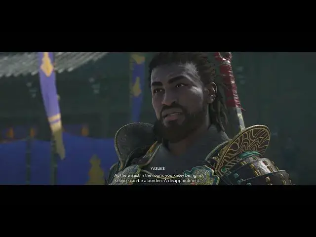 'Video thumbnail for Assassin's Creed Shadows - Darkness Falls: Accuse Joken Hokkyo "The Wise" Introduction Cutscene'