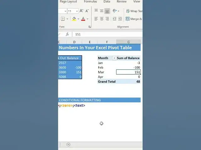 'Video thumbnail for Excel Hack: Make Negative Numbers Vanish From Pivot Tables'
