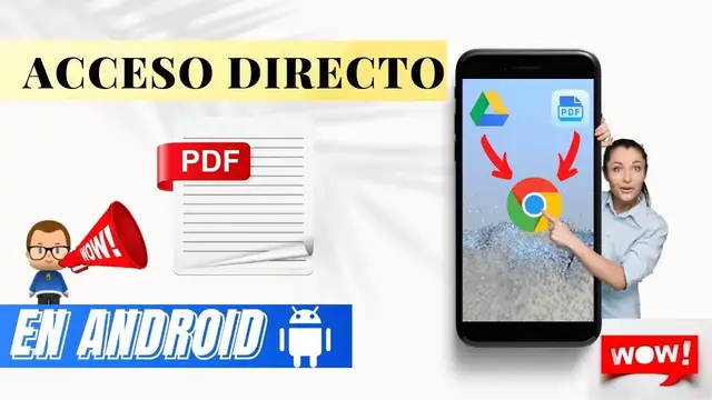 'Video thumbnail for CREAR Acceso directo【PDF】en Pantalla de Inicio ▶️Android #Shorts'