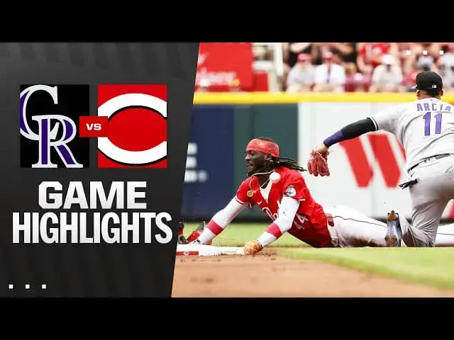'Video thumbnail for Colorado Rockies at Cincinnati Reds Full-Game Highlights! | 07/12/2025'