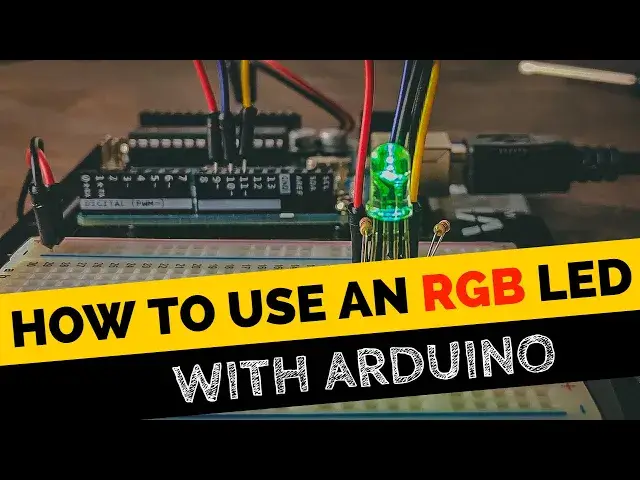 'Video thumbnail for RGB LED with Arduino - Arduino Tutorials'