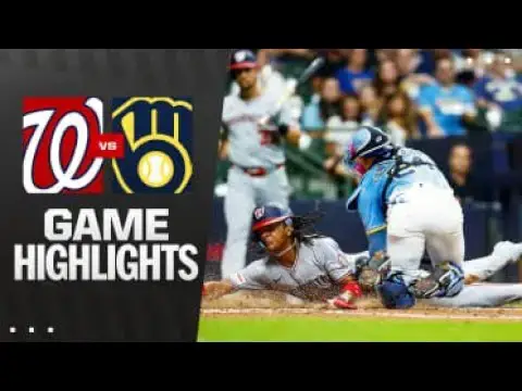'Video thumbnail for Washington Nationals at Milwaukee Brewers Full-Game Highlights! | 07/11/2025'