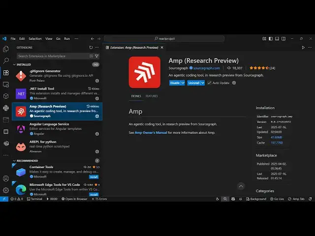 'Video thumbnail for 🔥 AMP AI by Sourcegraph – The Cody Successor That Automates Code & App Dev in VS Code!'