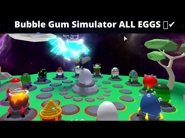 'Video thumbnail for HOW TO FIND ALL EGGS 🥚 ROBLOX BUBBLE GUM SIMULATOR [EGG HUNT] UPDATE EGG HUNT'