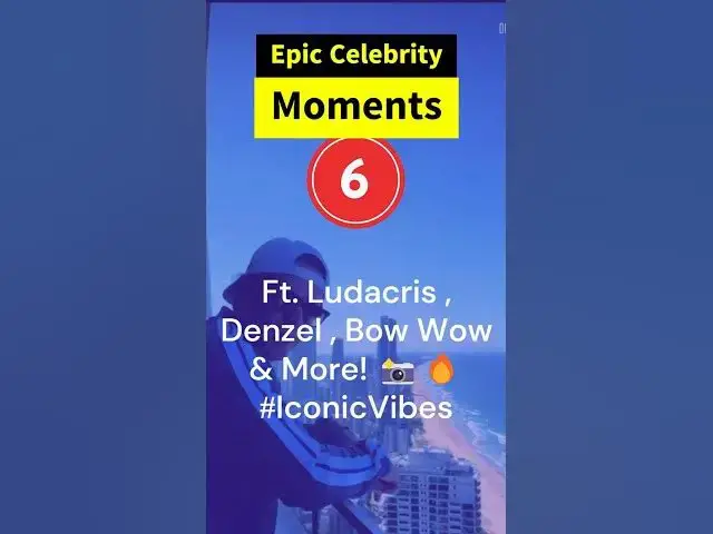 'Video thumbnail for Celebrity Moments 🤩 Ft. Ludacris, Lil Bow Wow, Mark Wahlberg & More! 🎤🔥 #LegendaryVibes"'