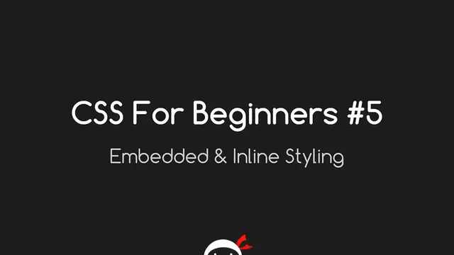 'Video thumbnail for CSS Tutorial For Beginners 05 - Inline & Embedded Styles'