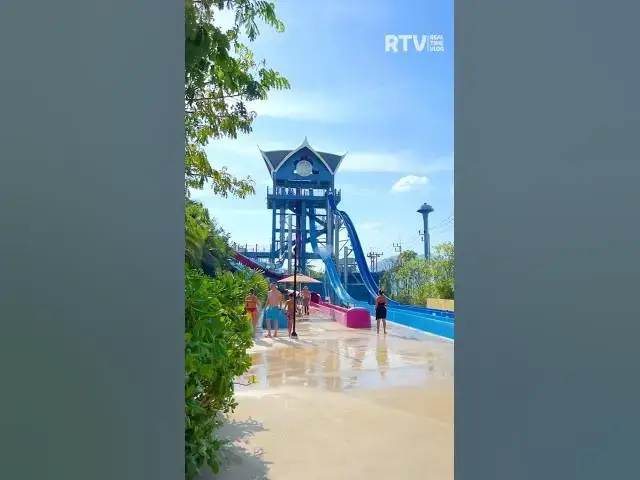 'Video thumbnail for 90 Degree Water Slide at ANDAMANDA Water Park #shorts'