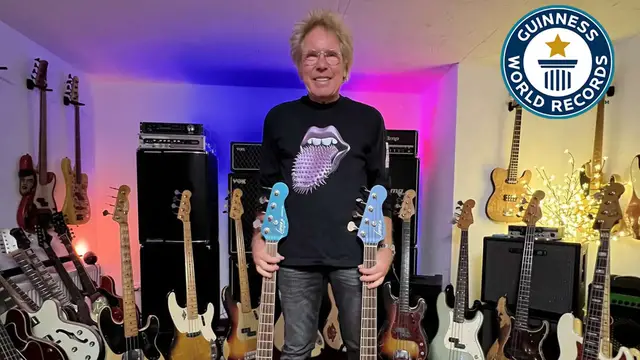 'Video thumbnail for Exploring iconic bass guitars from Fender to Thunderbird'