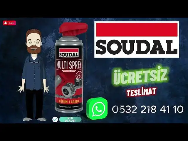 'Video thumbnail for "Soudal Kobra Başlıklı Multi Sprey: Geniş Kullanım Alanı ve Yüksek Performans" #MultiSprey #Soudal'