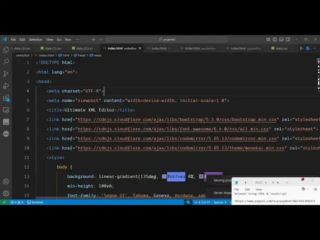 'Video thumbnail for Build a XML Viewer & Editor in Browser to Format,Validate & Minify in Browser Using HTML & JS'