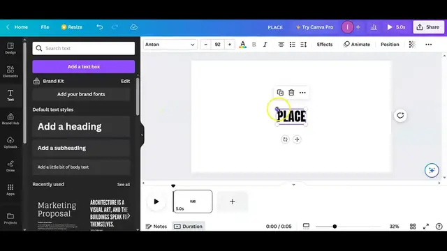 'Video thumbnail for How to Place video inside text in Canva #easycanva l Canva tutorial'