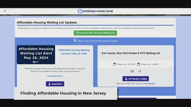 'Video thumbnail for Finding Affordable Housing in New Jersey'