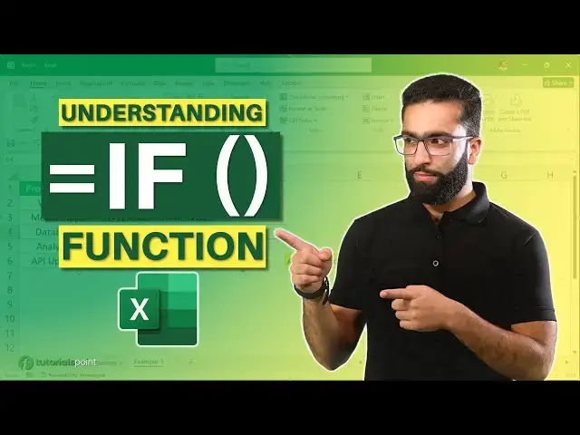 'Video thumbnail for Understanding IF function available in Excel #tutorialspoint'