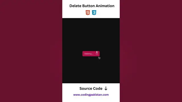 'Video thumbnail for Delete Button Animation Using #html and #css  #automobile #htmlcss #cssselectors'