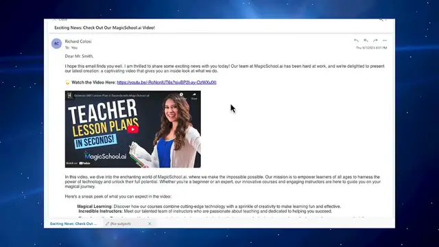 'Video thumbnail for How To _Embed_ a YouTube Video Inside Outlook Email'