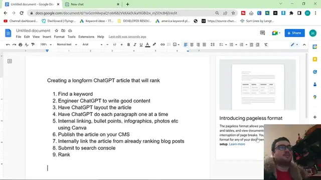 'Video thumbnail for How to write GOOD ChatGPT Content and Rank'