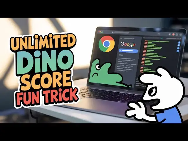 'Video thumbnail for How to Get Unlimited Score in Chrome Dino Game Fun Trick!'